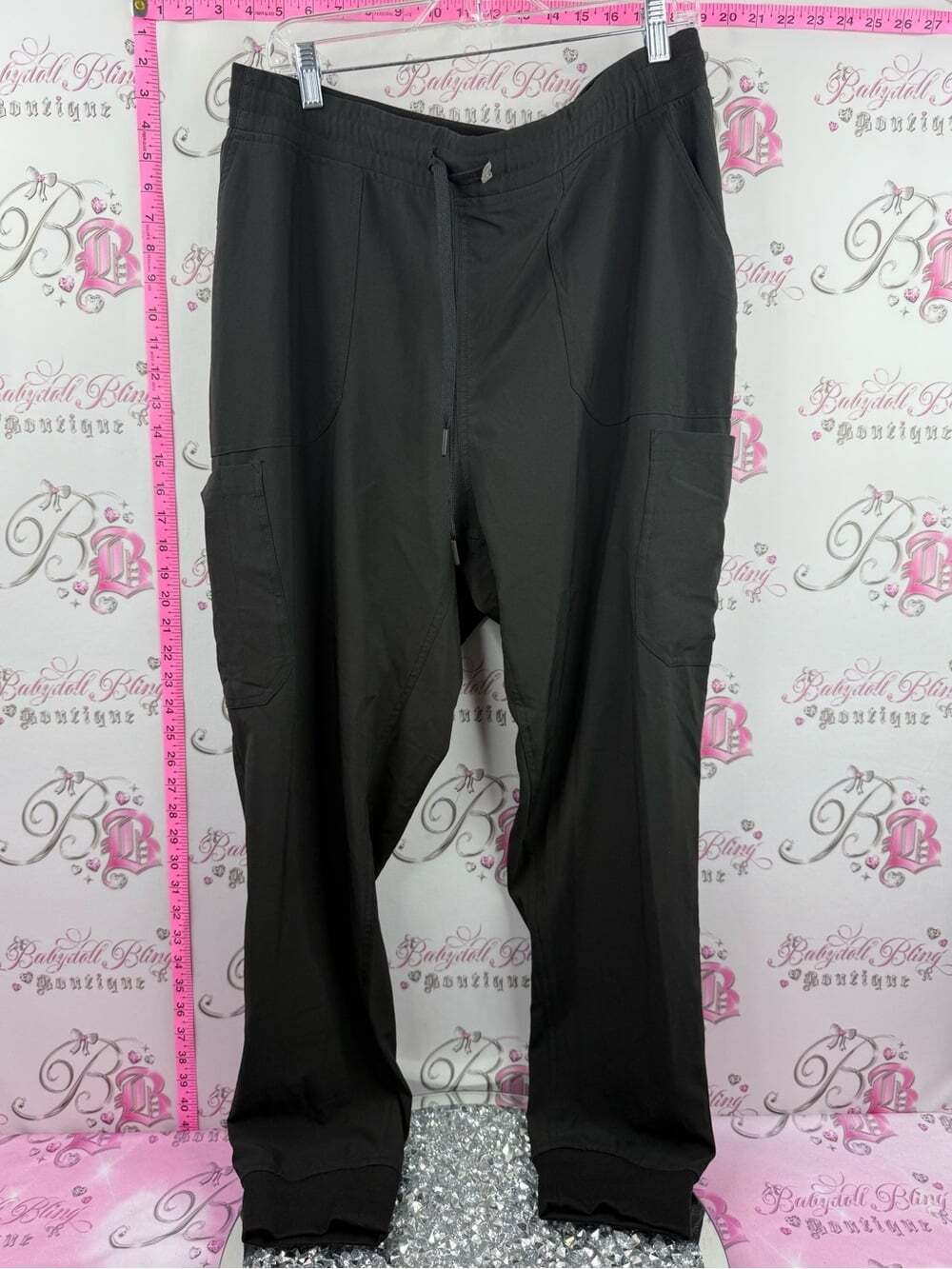 Carhartt pants scrubs Black Women's Cargo Track Joggers